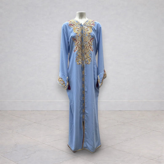 Caftan bleu clair coupe sirène