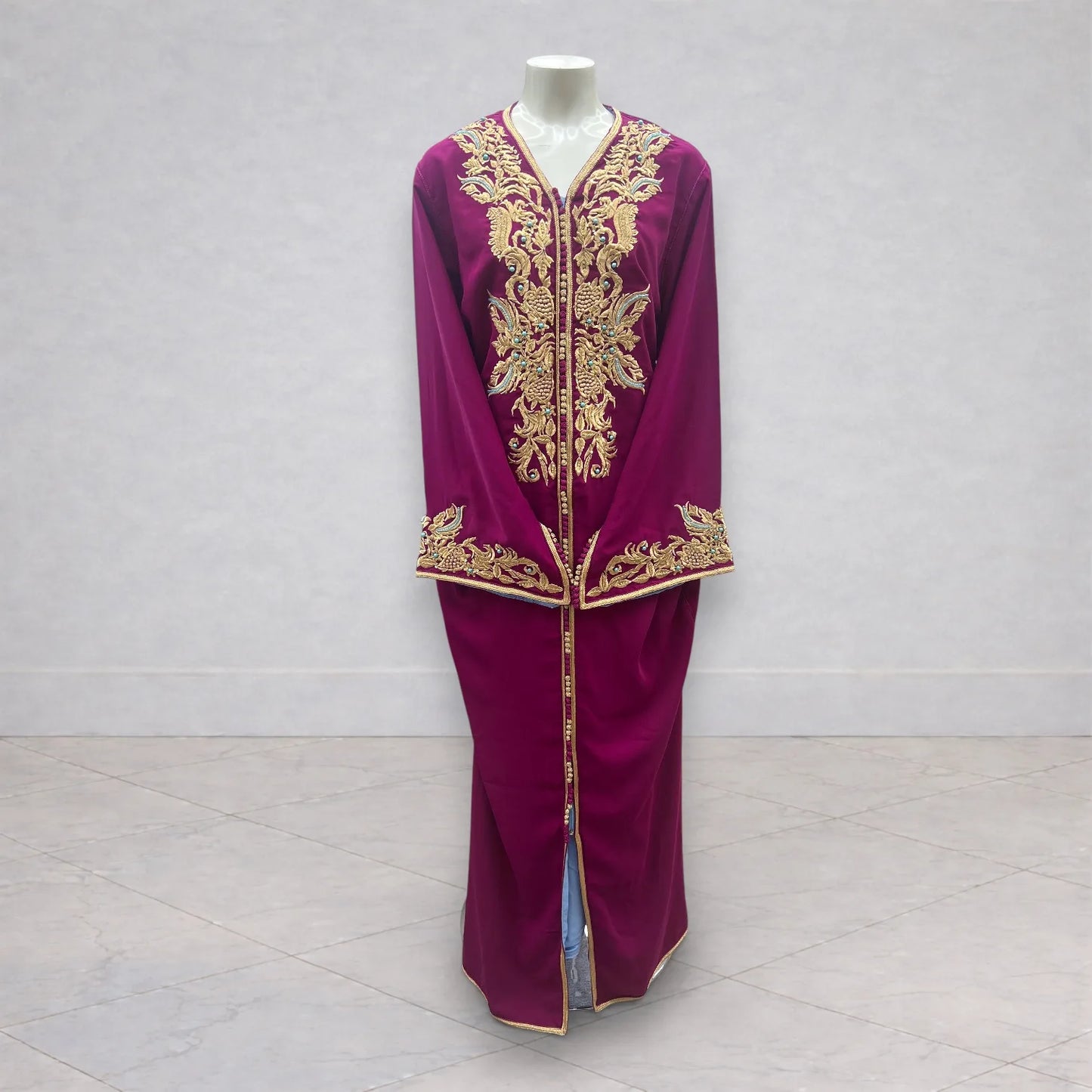 Caftan rose coupe sirène