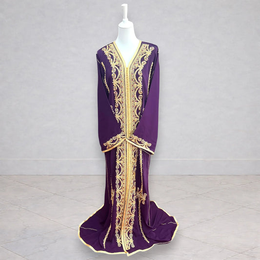 Caftan perlé - Violet
